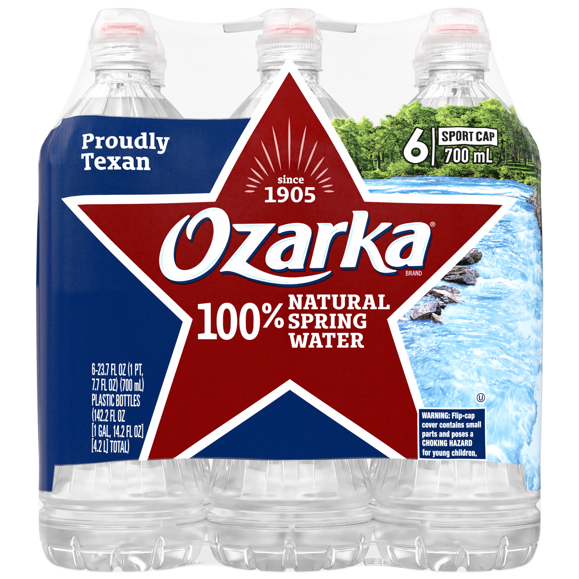 slide 1 of 5, Ozarka Water - 23.7 oz, 6 ct; 23.7 fl oz