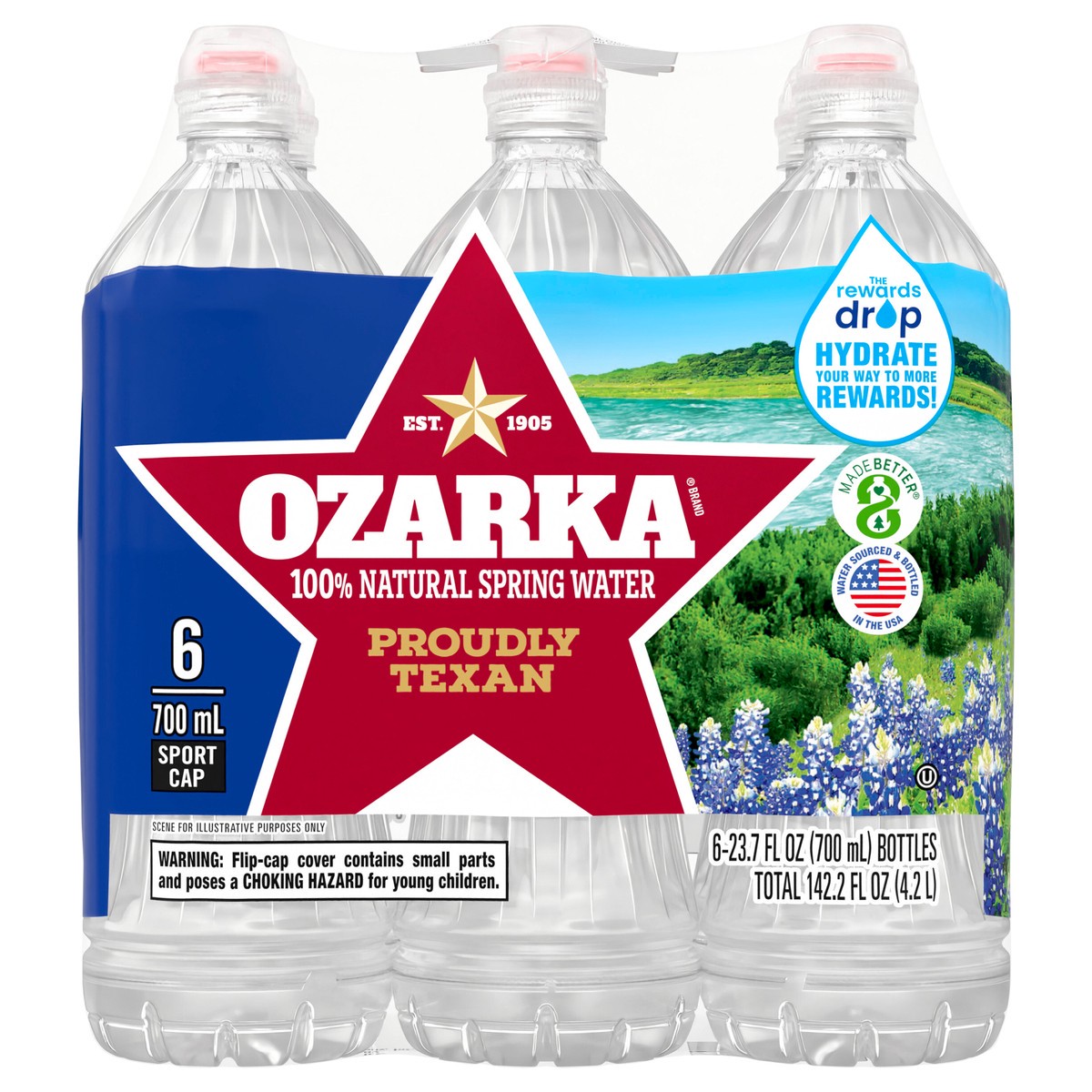slide 1 of 5, Ozarka 6 Pk Water, 6 ct; 23.7 fl oz