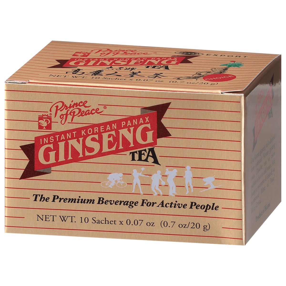 slide 3 of 9, Prince of Peace Korean Instant Ginseng Tea, 0.7 Oz, 0.7 oz