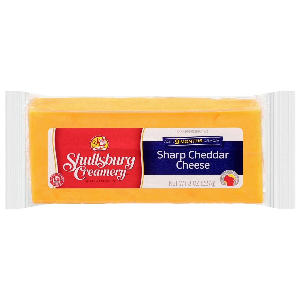 slide 1 of 4, Shullsburg Creamery Sharp Cheddar Cheese, 8 oz