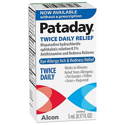 slide 1 of 1, Pataday Twice Daily Eye Allergy Itch Redness Relief Eye Drops, 5 ml