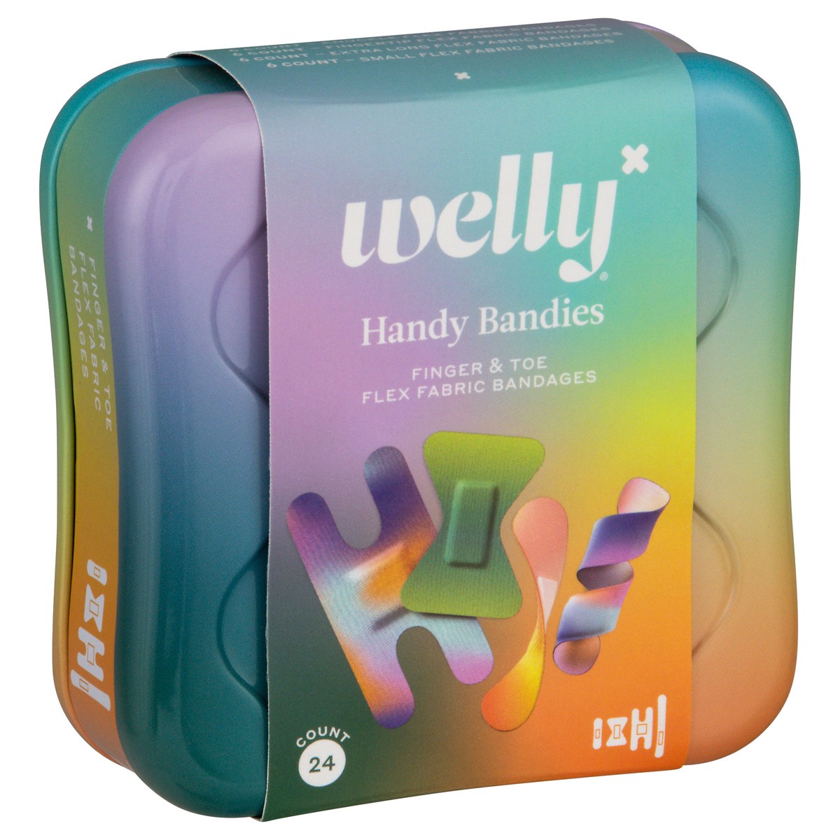 slide 2 of 12, Welly Handy Bandies Finger & Toe Flexible Fabric Bandages 24 ea, 24 ct