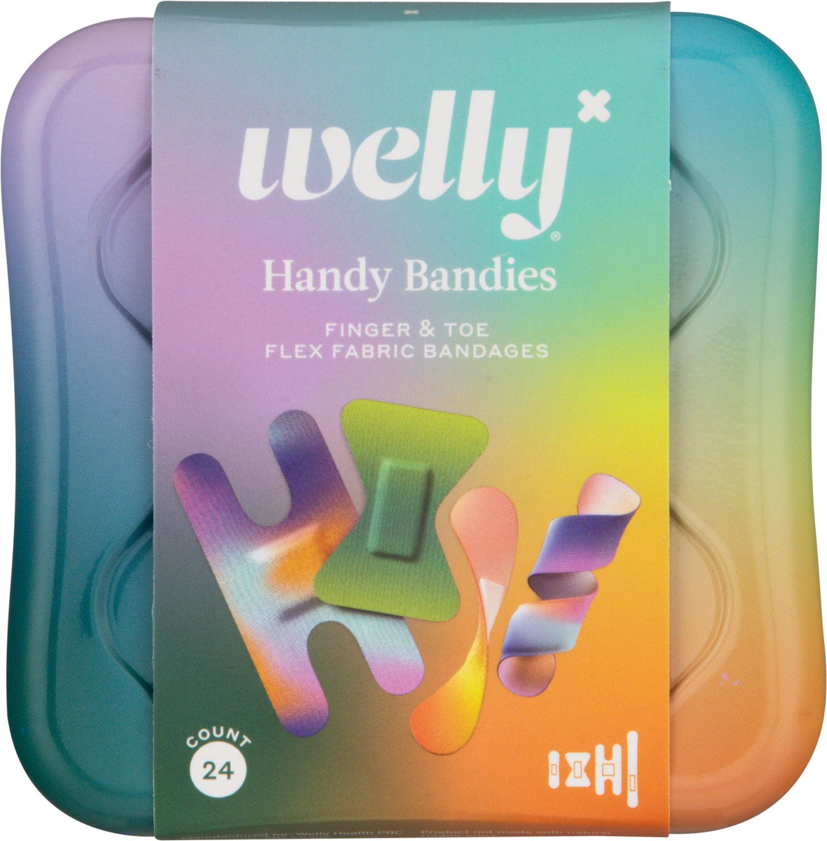 slide 4 of 12, Welly Handy Bandies Finger & Toe Flexible Fabric Bandages 24 ea, 24 ct