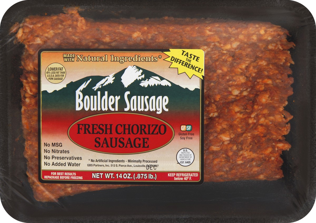 slide 4 of 4, Boulder Sausage Chorizo Sausage 14 oz, 14 oz