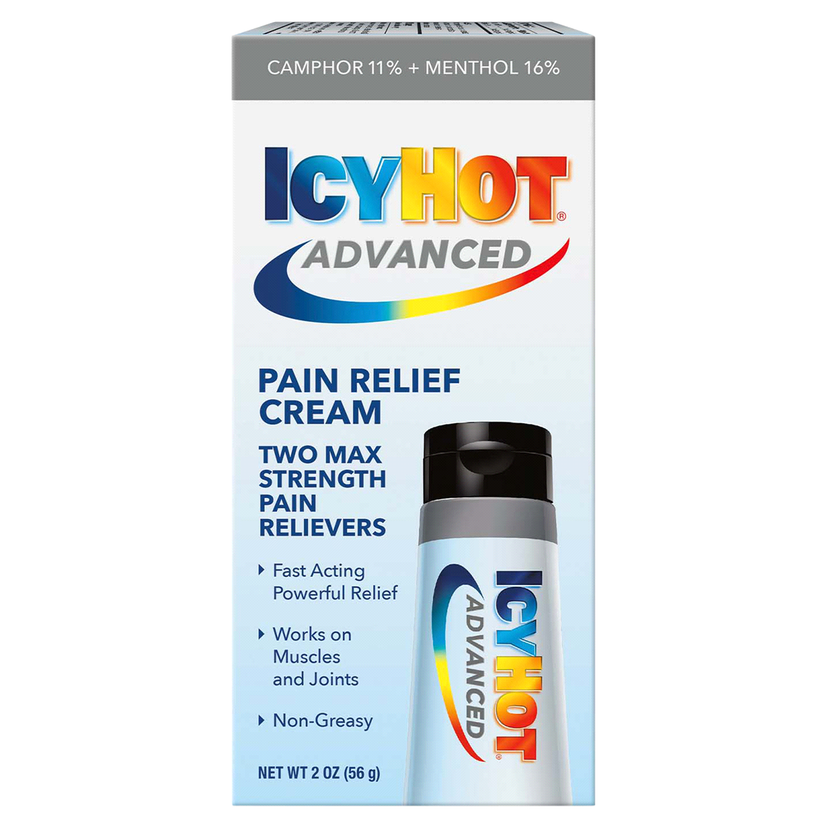 slide 1 of 9, Icy Hot Advanced Pain Relief Cream, 2 oz
