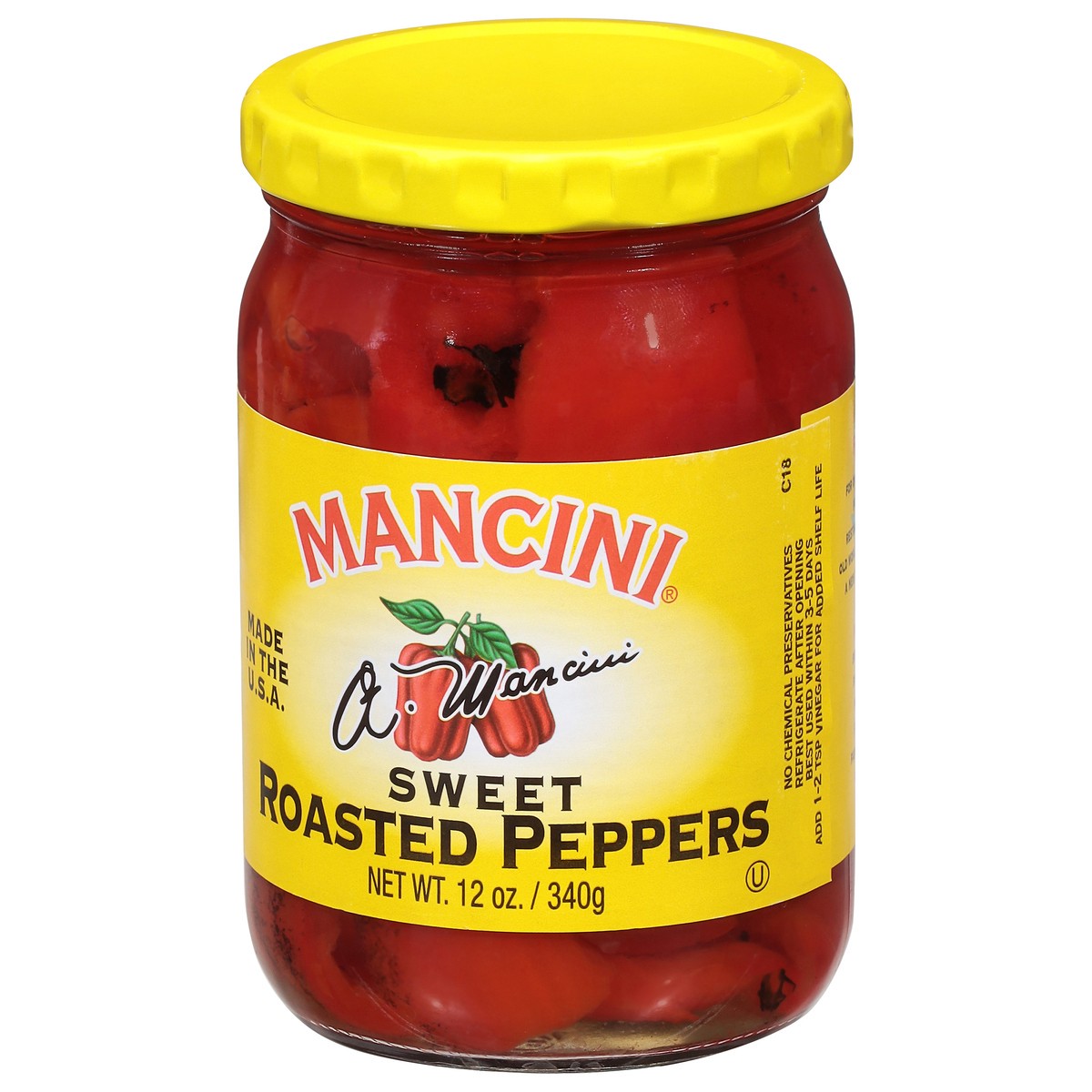 slide 6 of 9, Mancini Roasted Red Peppers, 12 oz