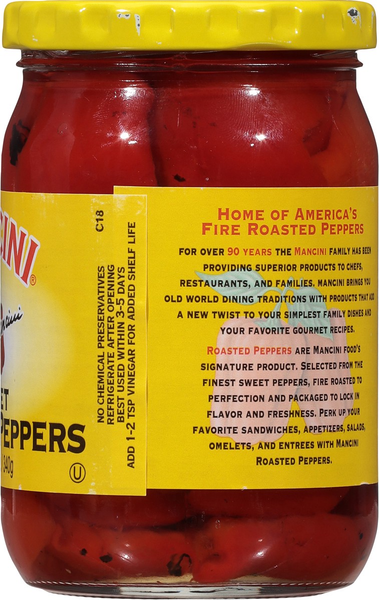 slide 4 of 9, Mancini Roasted Red Peppers, 12 oz