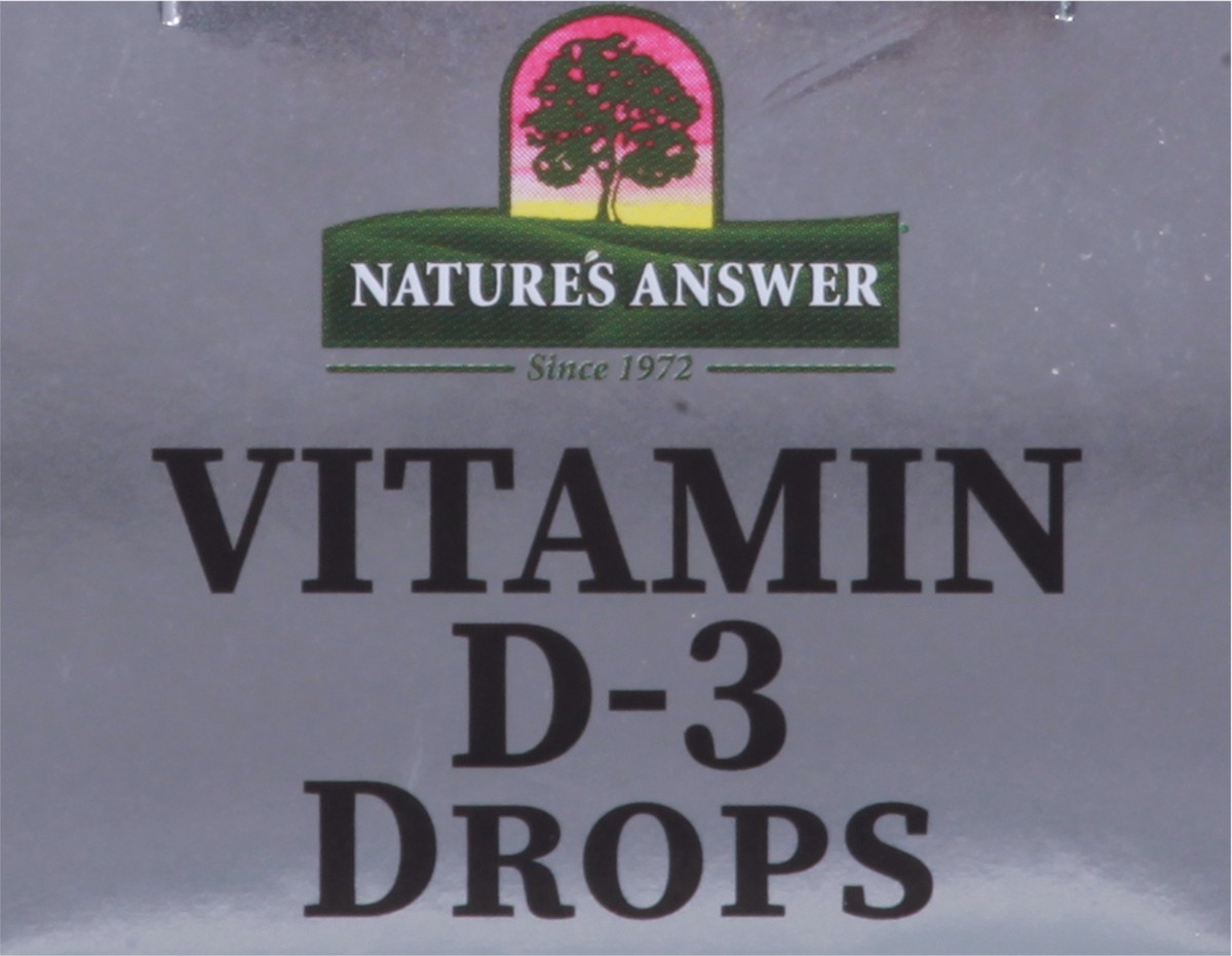 slide 5 of 10, Nature's Answer Vitamin D3, 4000 IU, Drops, 15 ml