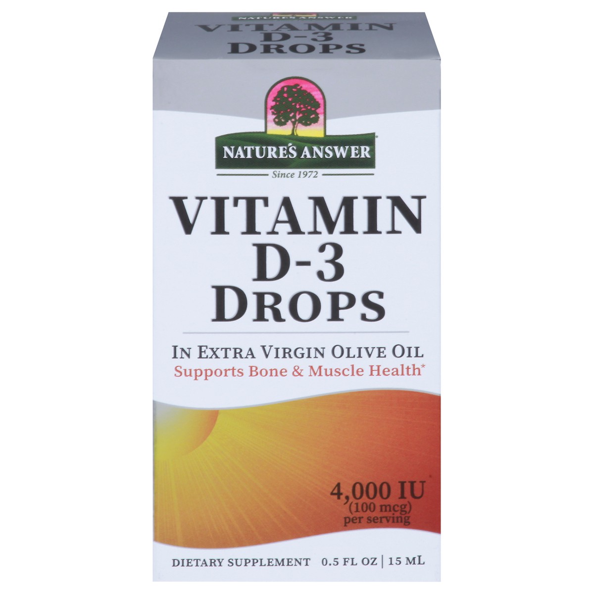slide 10 of 10, Nature's Answer Vitamin D3, 4000 IU, Drops, 15 ml