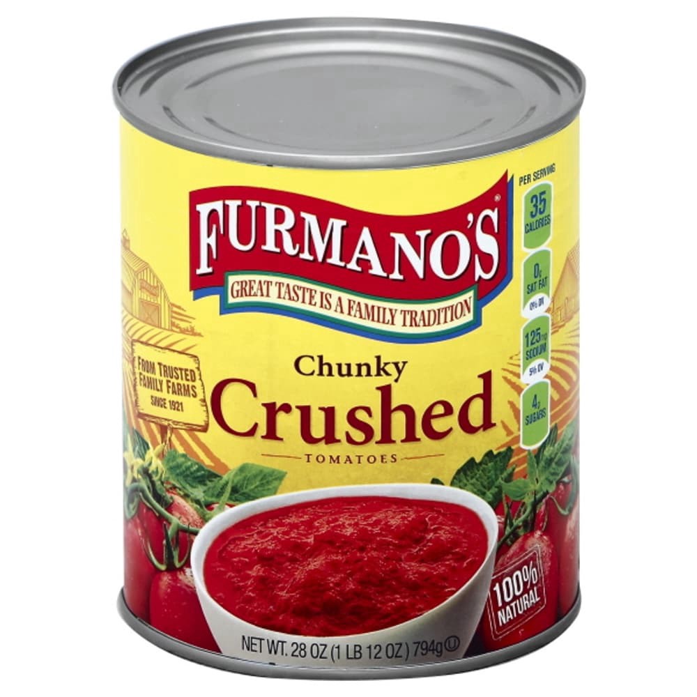 slide 1 of 2, Furmano's Chunky Crushed Tomatoes, 28 oz