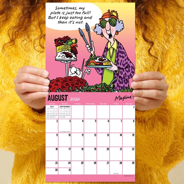 slide 3 of 5, TF Publishing 2026 TF Publishing Humor Mini Monthly Wall Calendar, 7"" x 7"", Maxine, January To December, 1 ct