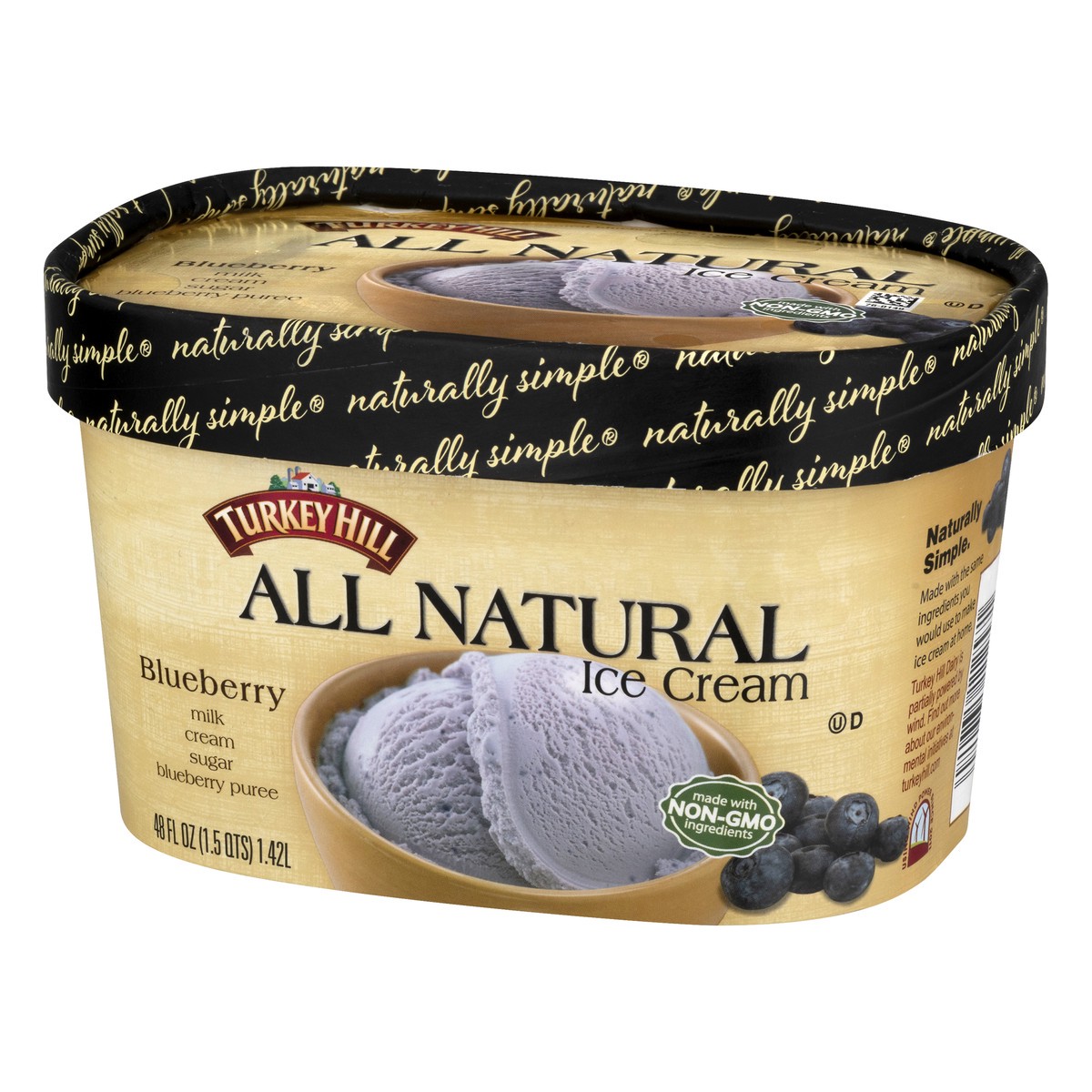 slide 3 of 11, Turkey Hill All Natural Blueberry Ice Cream 48 oz, 48 fl oz