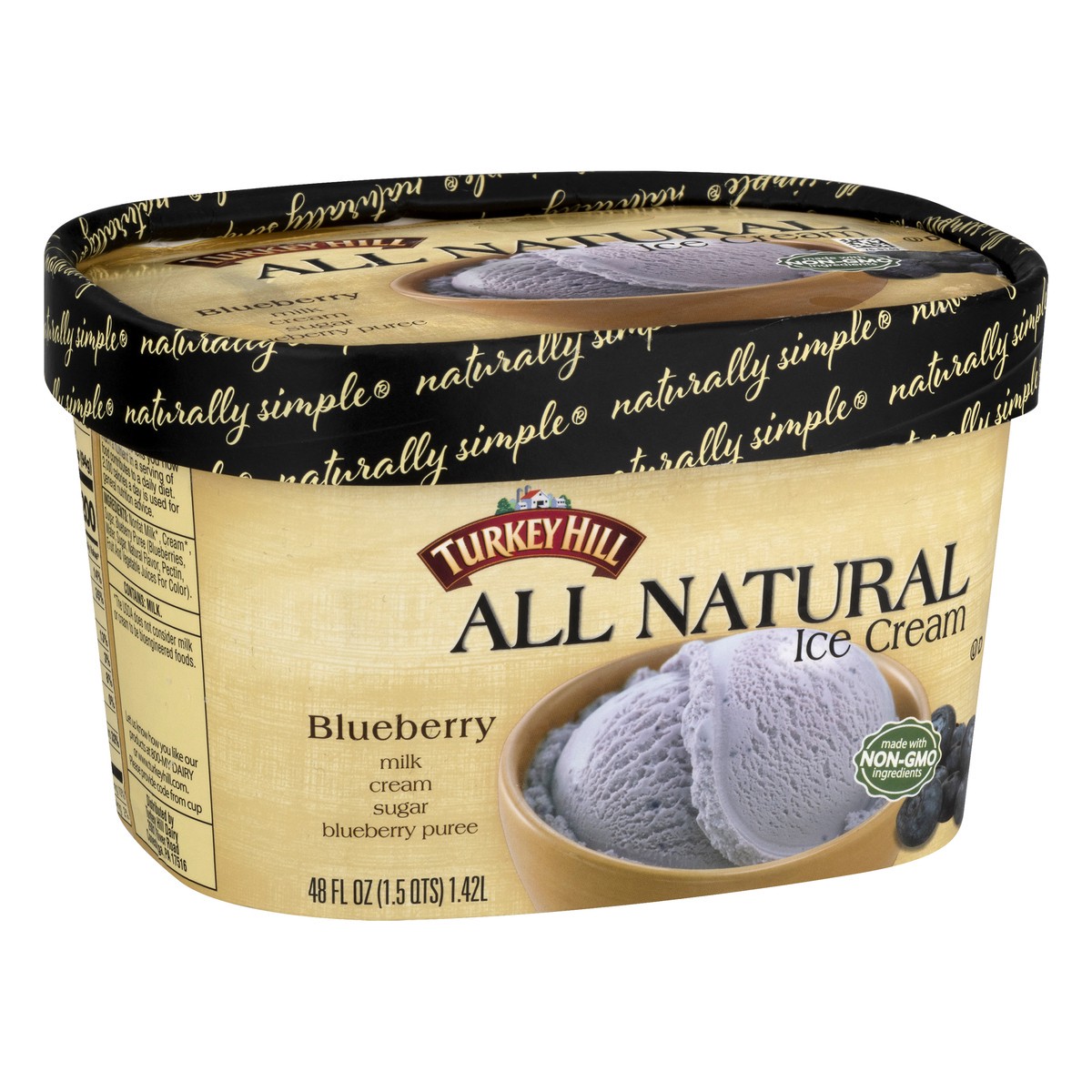 slide 7 of 11, Turkey Hill All Natural Blueberry Ice Cream 48 oz, 48 fl oz