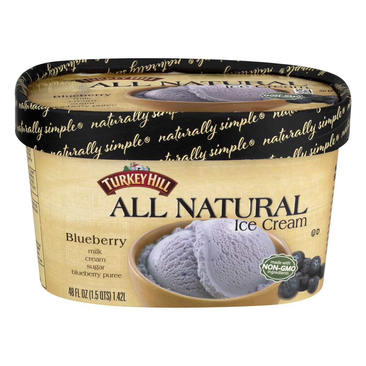 slide 1 of 11, Turkey Hill All Natural Blueberry Ice Cream 48 oz, 48 fl oz