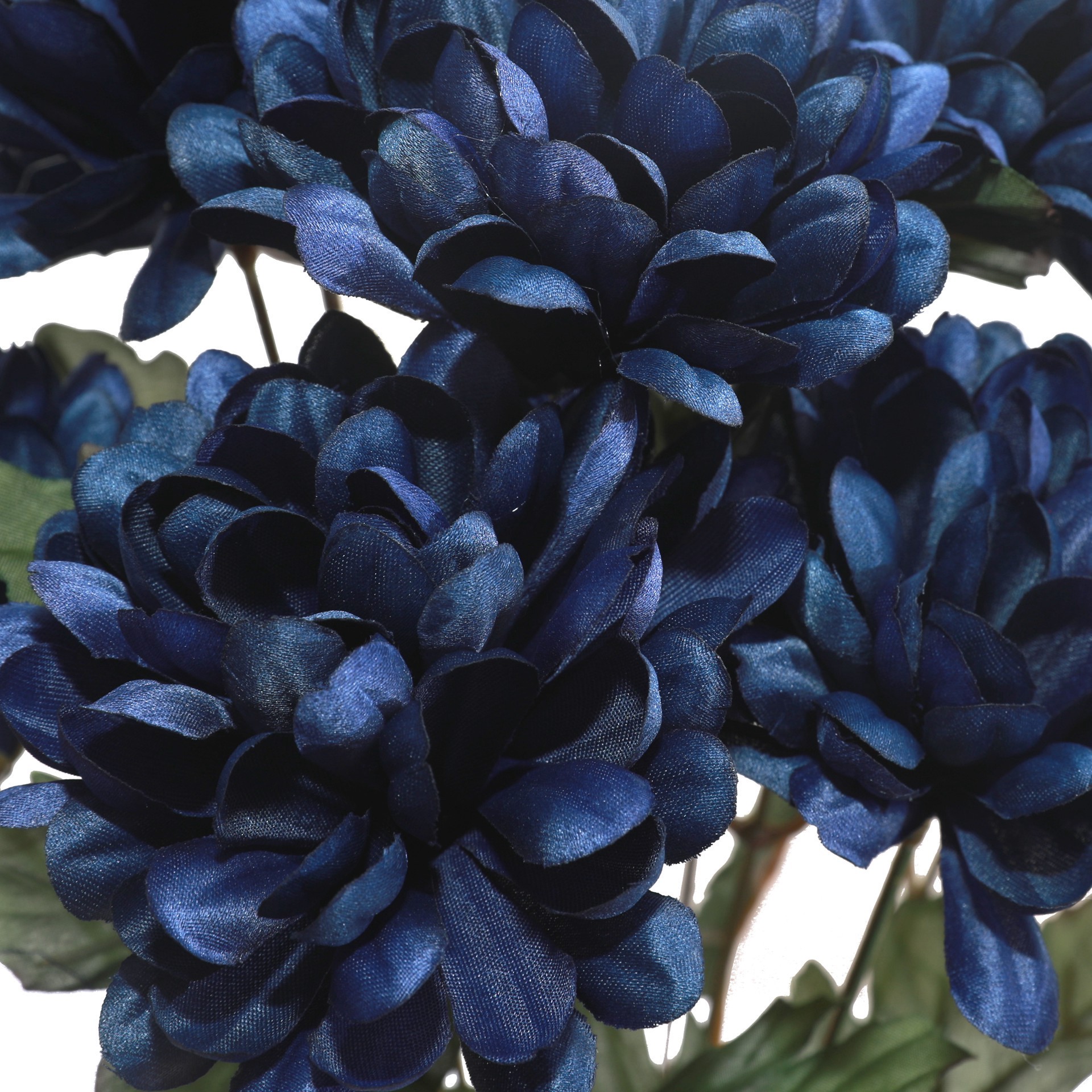slide 3 of 3, 19.5" Basic Blue Mum Bush By Ashland, 11.5 in x 7 in x 19.5 in