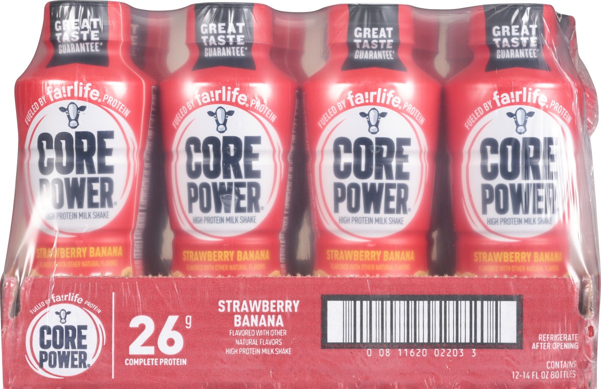 slide 6 of 13, Core Power Strwberry Banana, 12/11.5