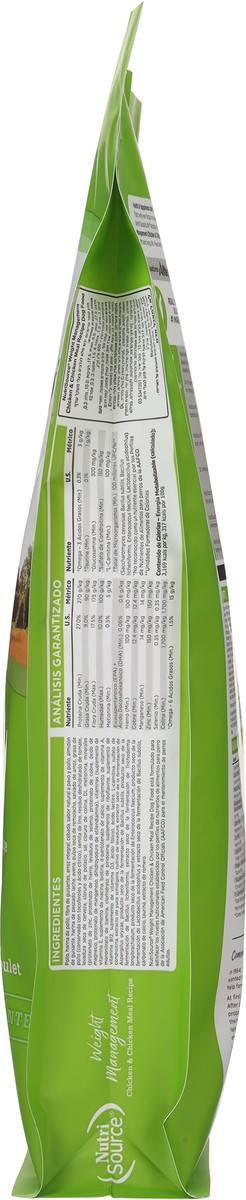 slide 11 of 15, NutriSource with Wholesome Grains Weight Management Chicken & Chicken Meal Recipe Dog Food 12 lb, 12 lb