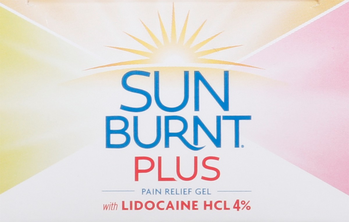 slide 7 of 9, SunBurnt Plus Pain Relief Gel with Lidocaine HCL 4% 4 oz, 4 oz