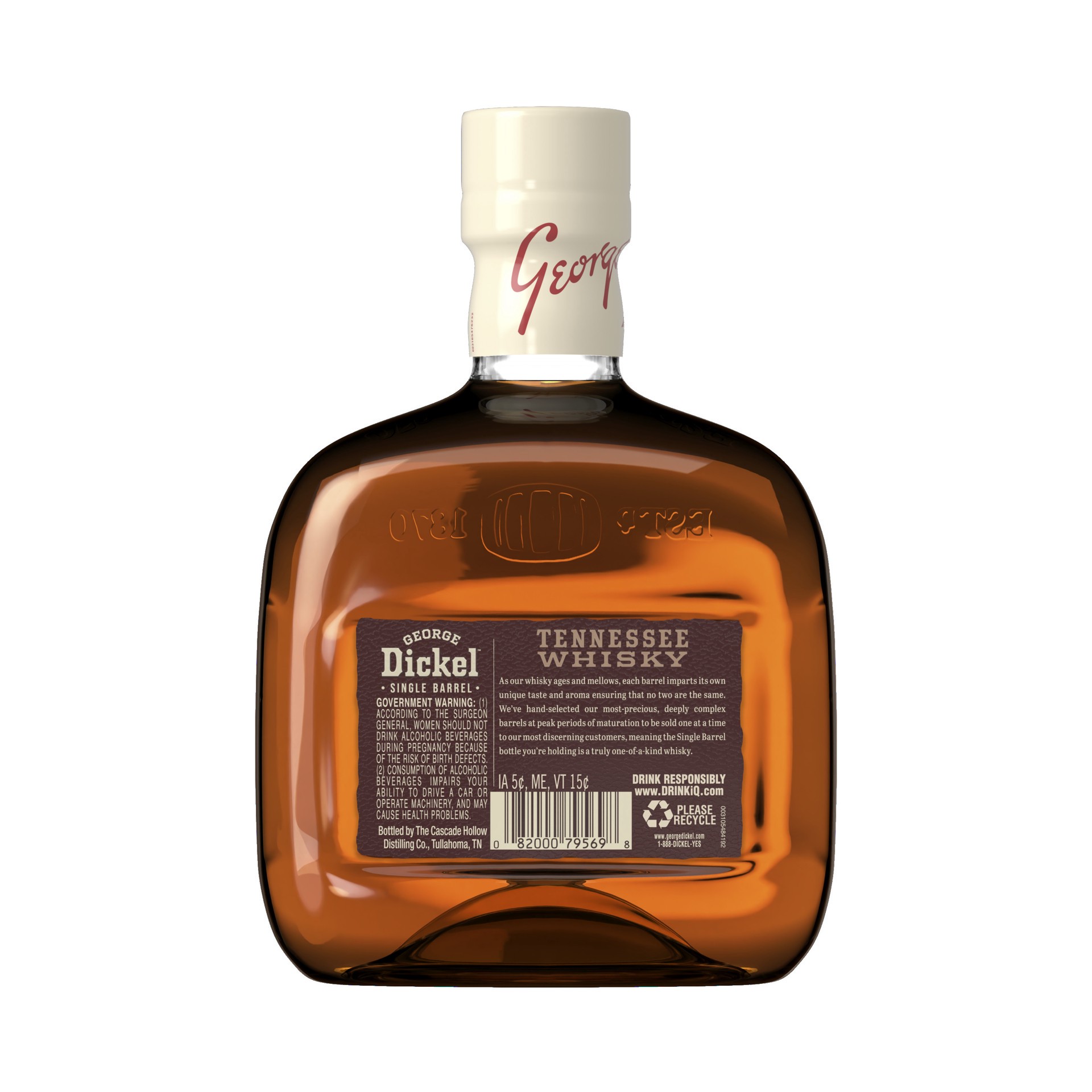 slide 6 of 8, George Dickel Single Barrel Aged 9 Years Tennessee Whisky, 750 mL, 750 ml
