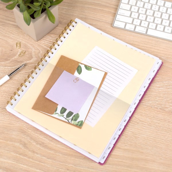 slide 5 of 9, 2025 Cambridge Workstyle Balance Weekly/Monthly Planner, 8-1/2"" X 11"", Red Violet, January To December, 1 ct
