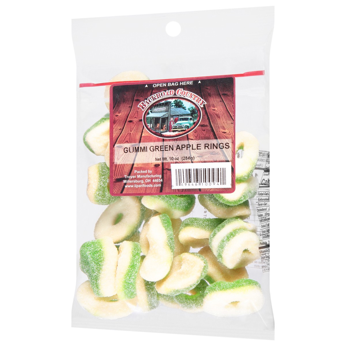 slide 10 of 11, Backroad Country Green Apple Gummi Rings 10 oz, 10 oz