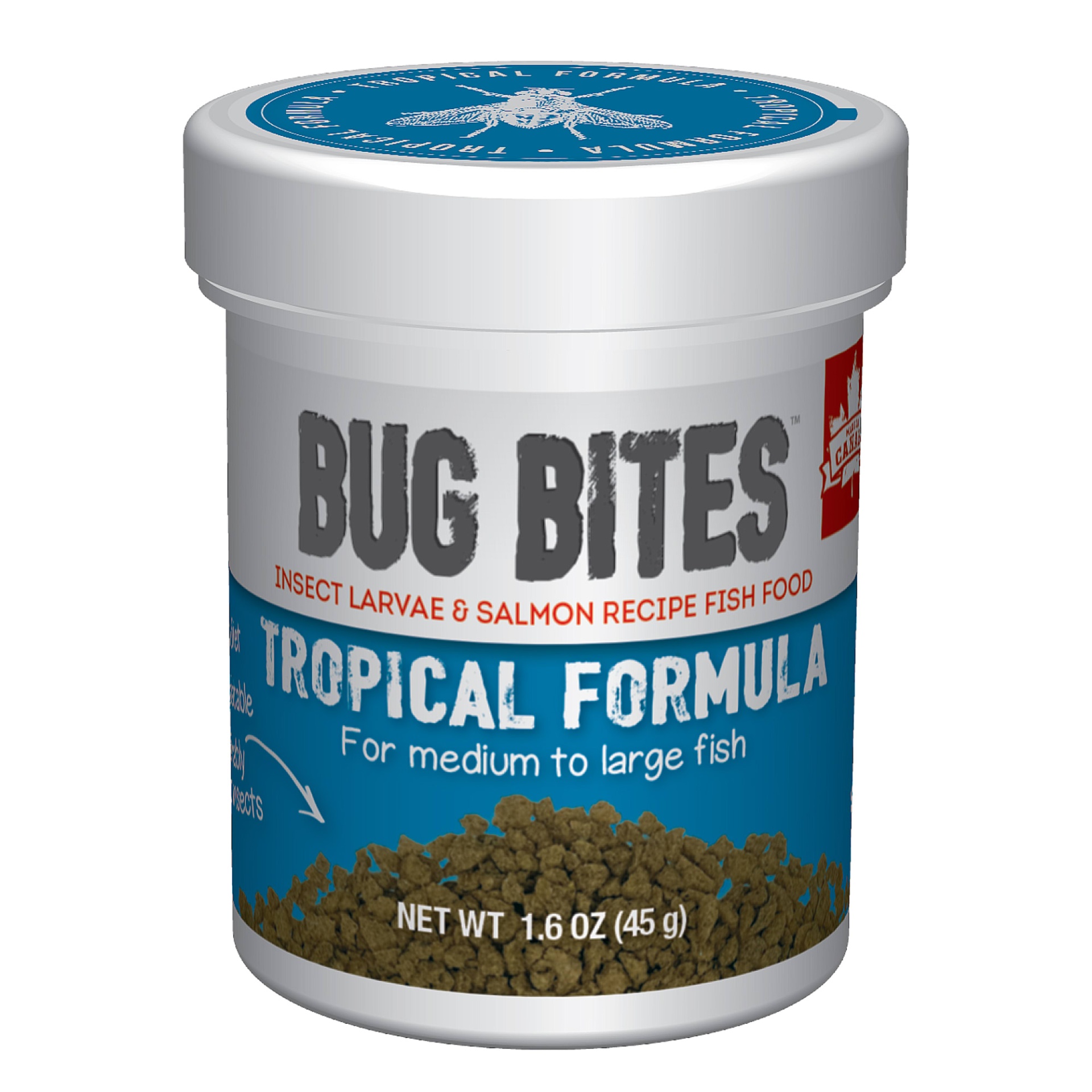 slide 1 of 1, Fluval Bug Bites Granules for Tropical Fish, 1.59 oz