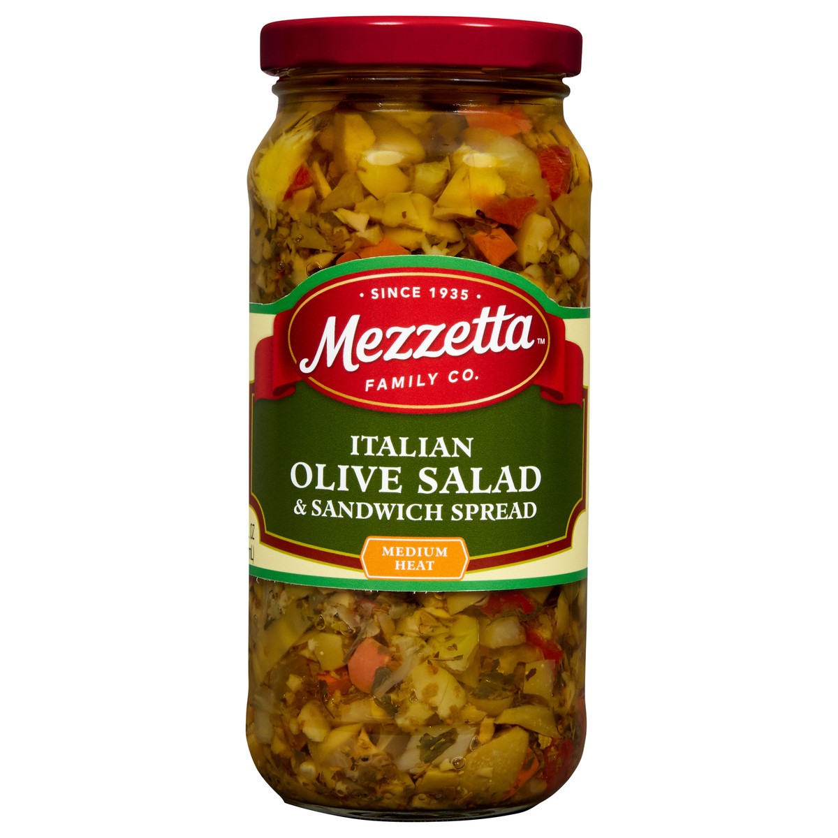 slide 1 of 7, Mezzetta Italian Olive Salad & Sandwich Spread, 16 fl oz