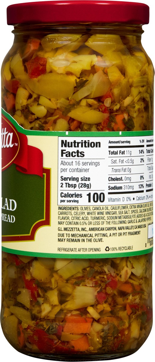 slide 5 of 7, Mezzetta Italian Olive Salad & Sandwich Spread, 16 fl oz