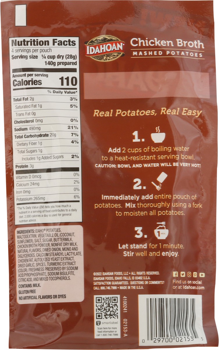 slide 4 of 9, Idahoan Chicken Broth Mashed Potatoes 4 oz, 4 oz