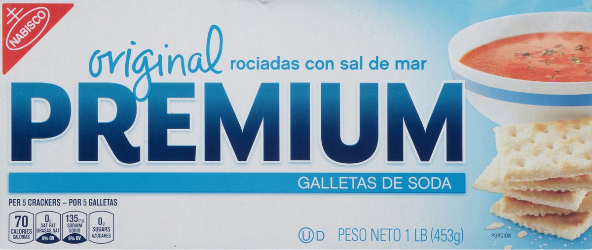 slide 8 of 9, Premium Original Saltine Crackers, Lunch Snacks- 16 oz, 16 oz
