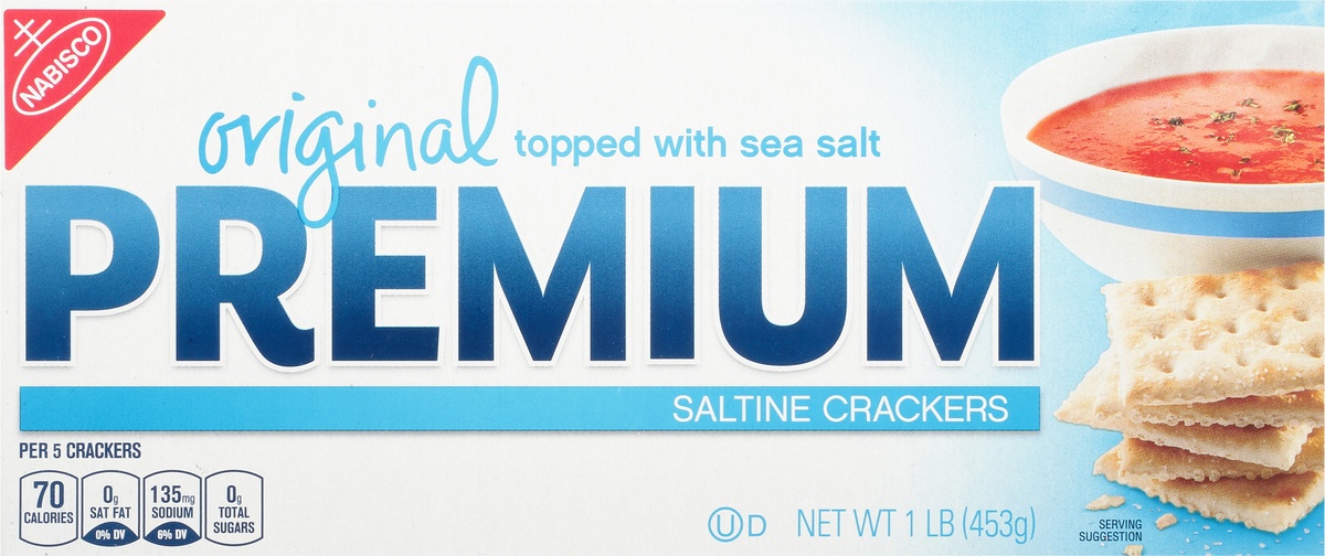 slide 6 of 11, Premium Original Saltine Crackers, 16 oz
