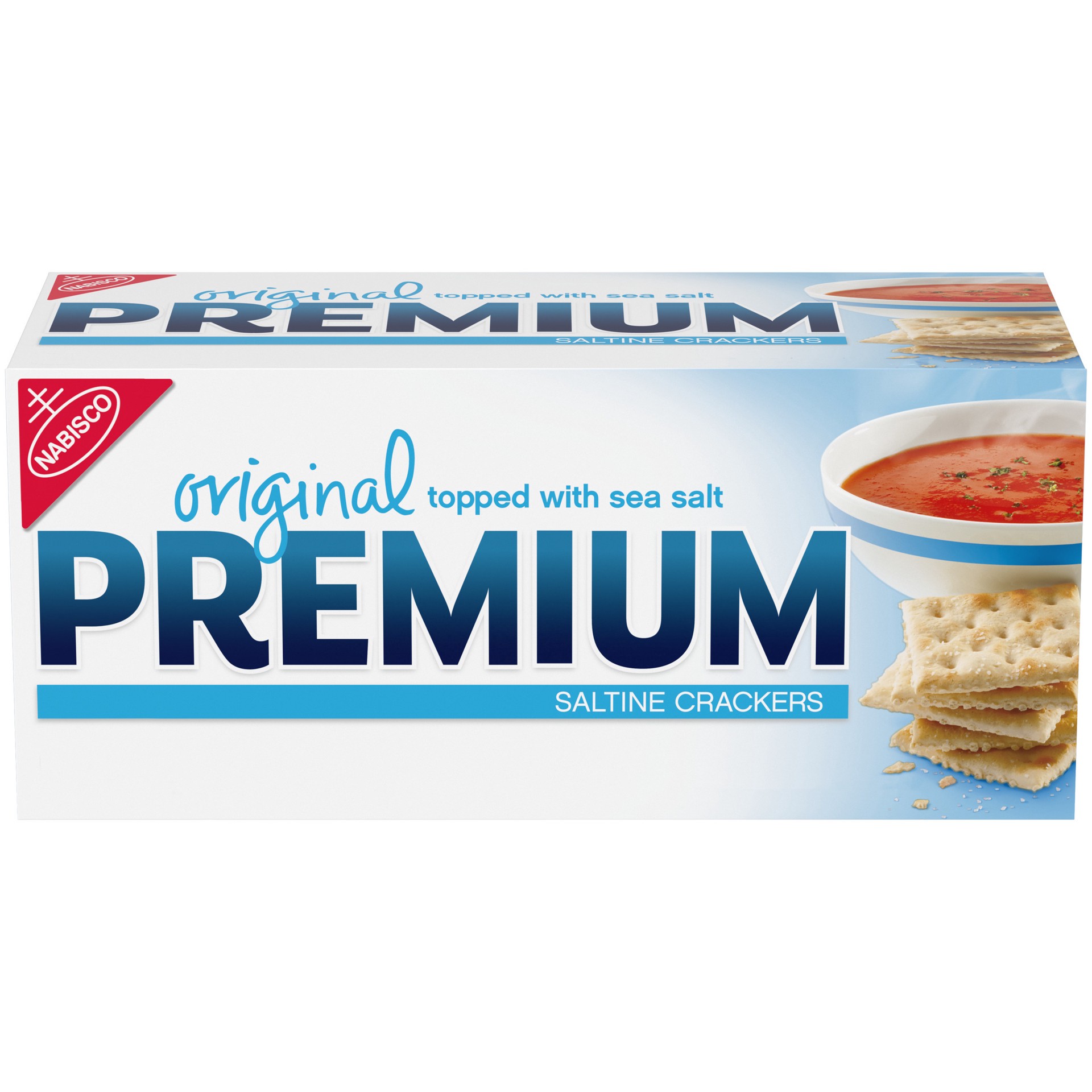 slide 1 of 9, Premium Original Saltine Crackers, Lunch Snacks, 16 oz, 16 oz
