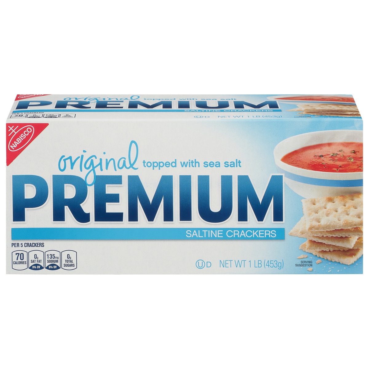 slide 1 of 11, Premium Original Saltine Crackers, 16 oz