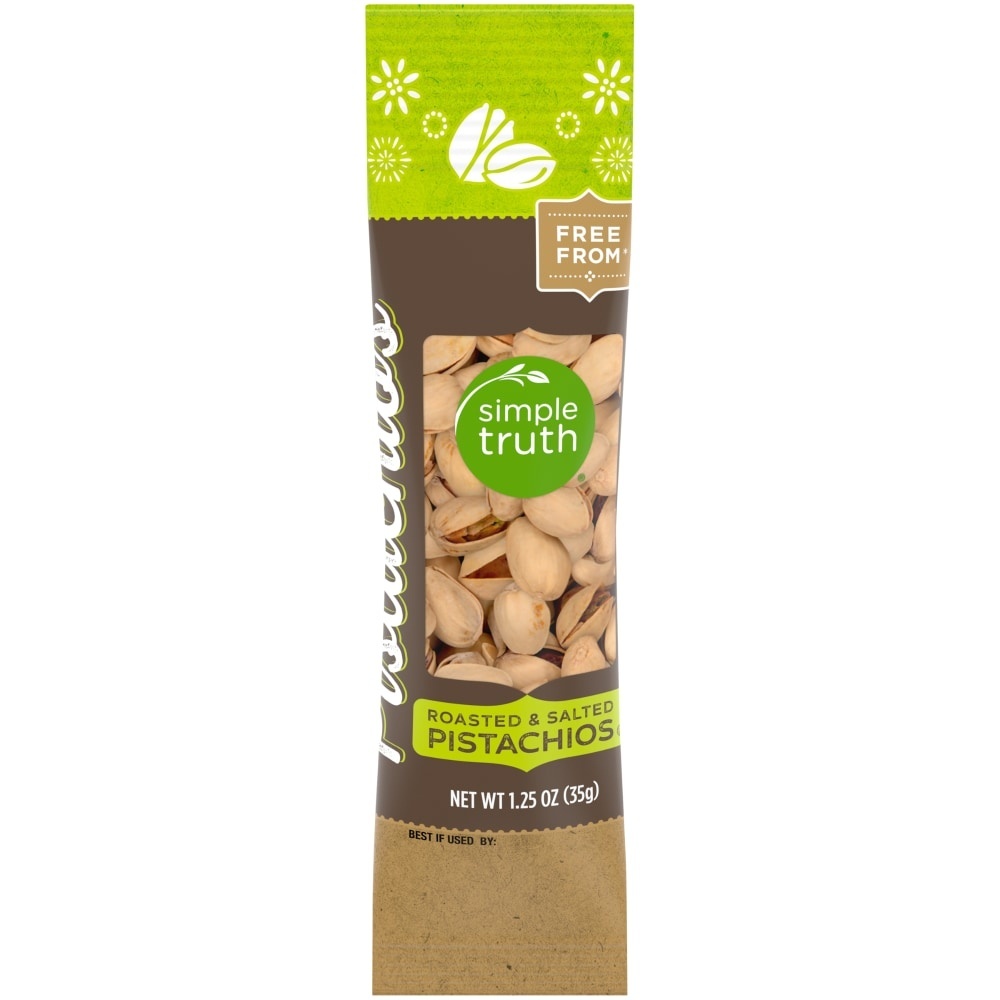 slide 1 of 1, Simple Truth Roasted Pistachios With Sea Salt, 1.25 oz