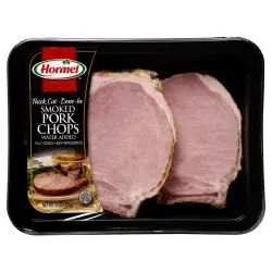 Hormel Thick Cut Bone-In Smoked Pork Chops, 15 oz