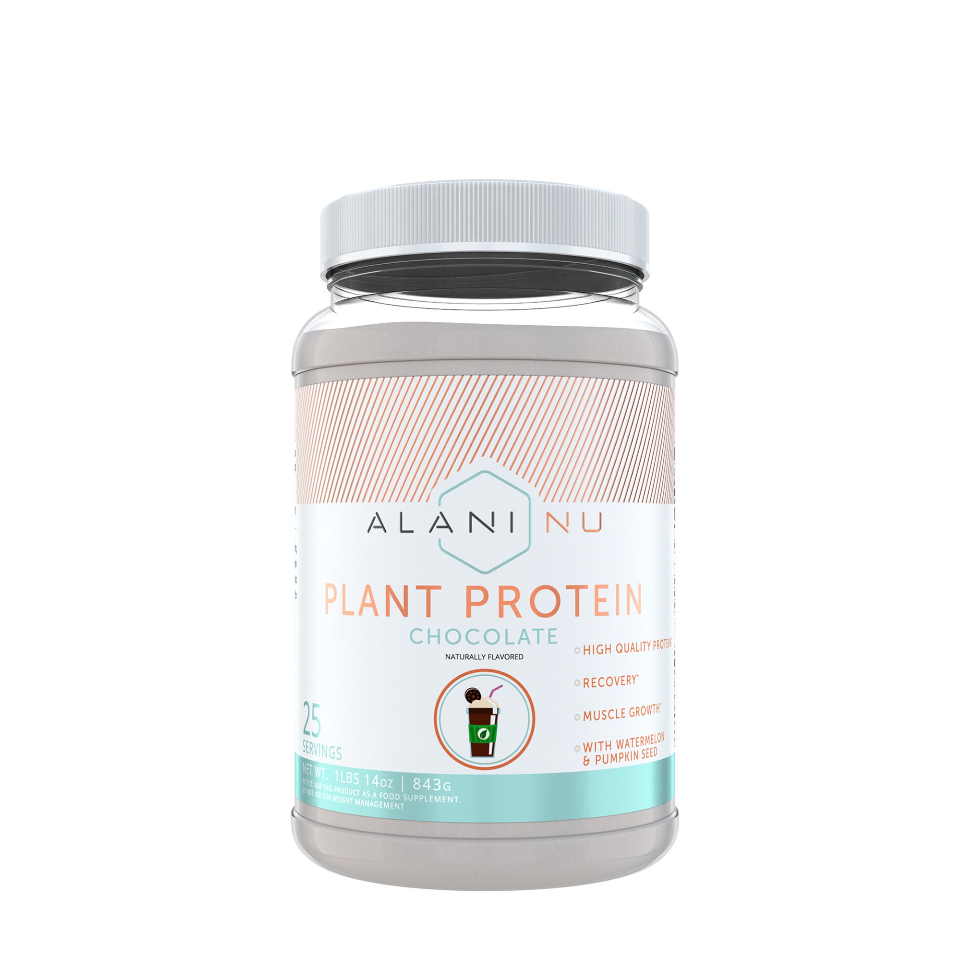 slide 1 of 1, Alani Nu Plant Protein Powder - Chocolate, 1 lb