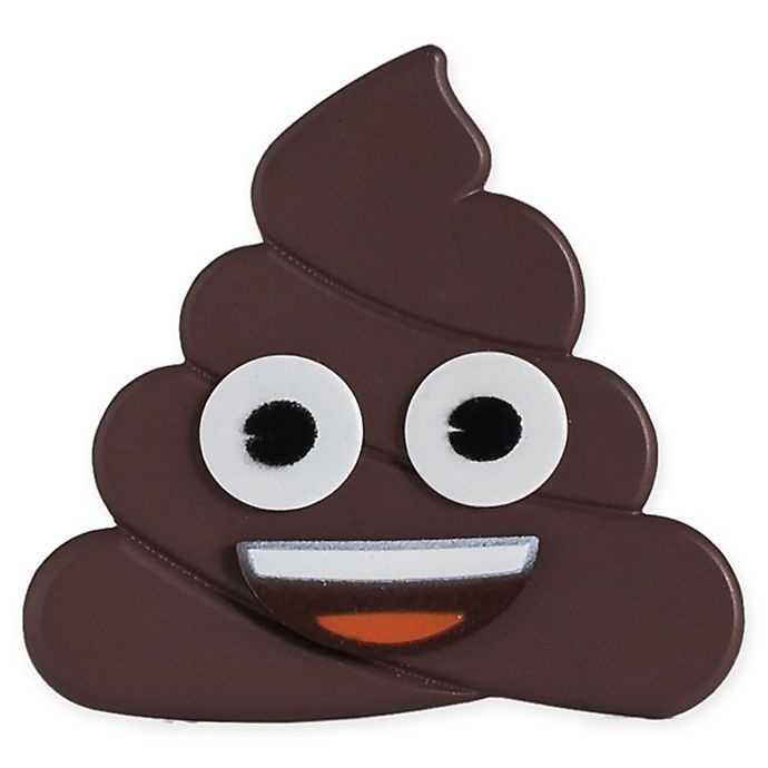 slide 1 of 1, SpaRoom Poop Emoji Clean Breeze Air Freshener, 0.8 oz