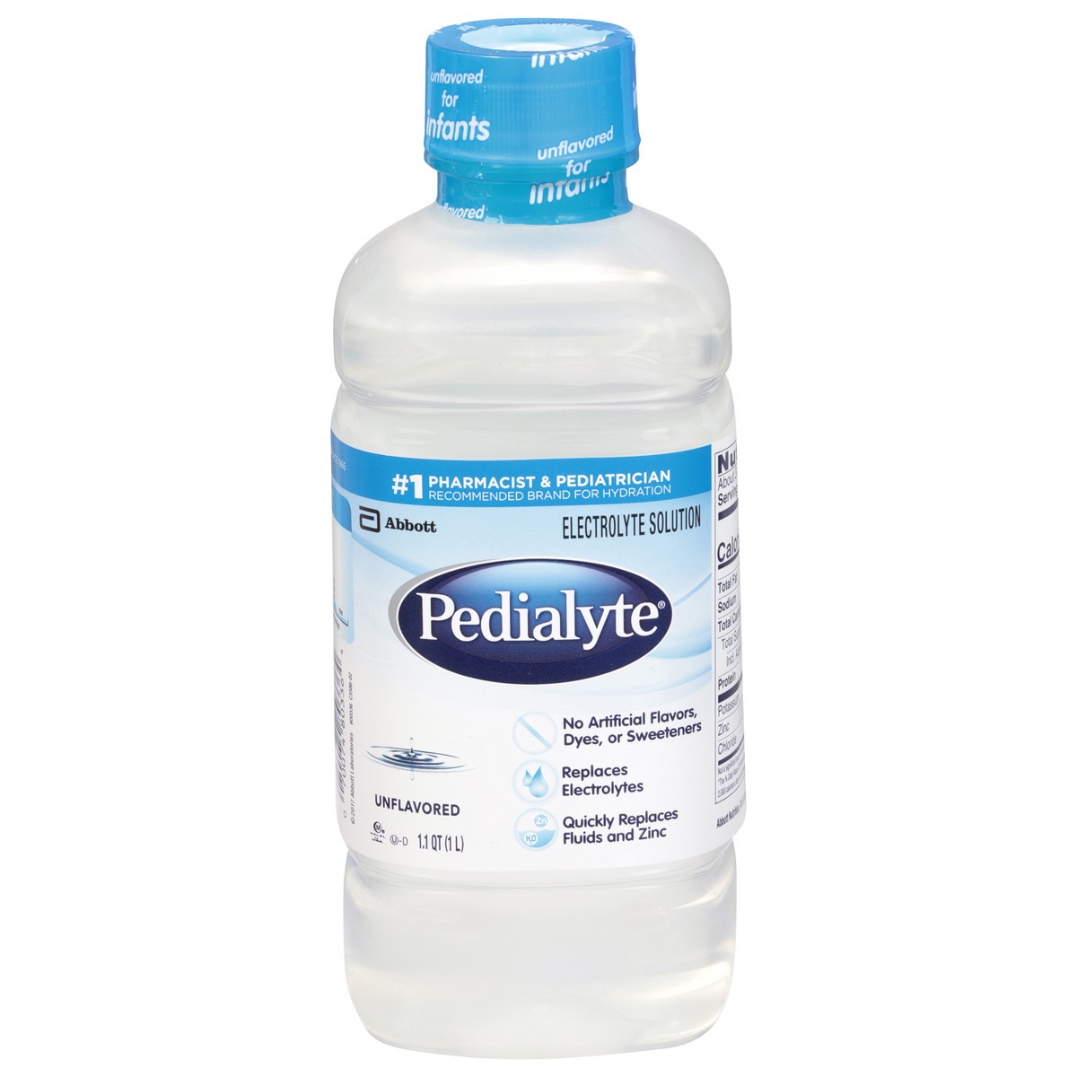 slide 1 of 13, Pedialyte Unflavored Electrolyte Solution 1.1 qt, 1.1 qt