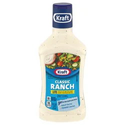 Kraft Classic Ranch Lite Salad Dressing, 16 fl oz Bottle