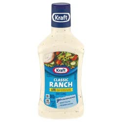 Kraft Classic Ranch Lite Salad Dressing, 16 fl oz Bottle
