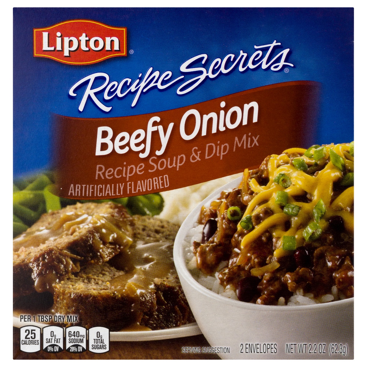slide 1 of 1, Lipton Beefy Onion Soup Mix, 
