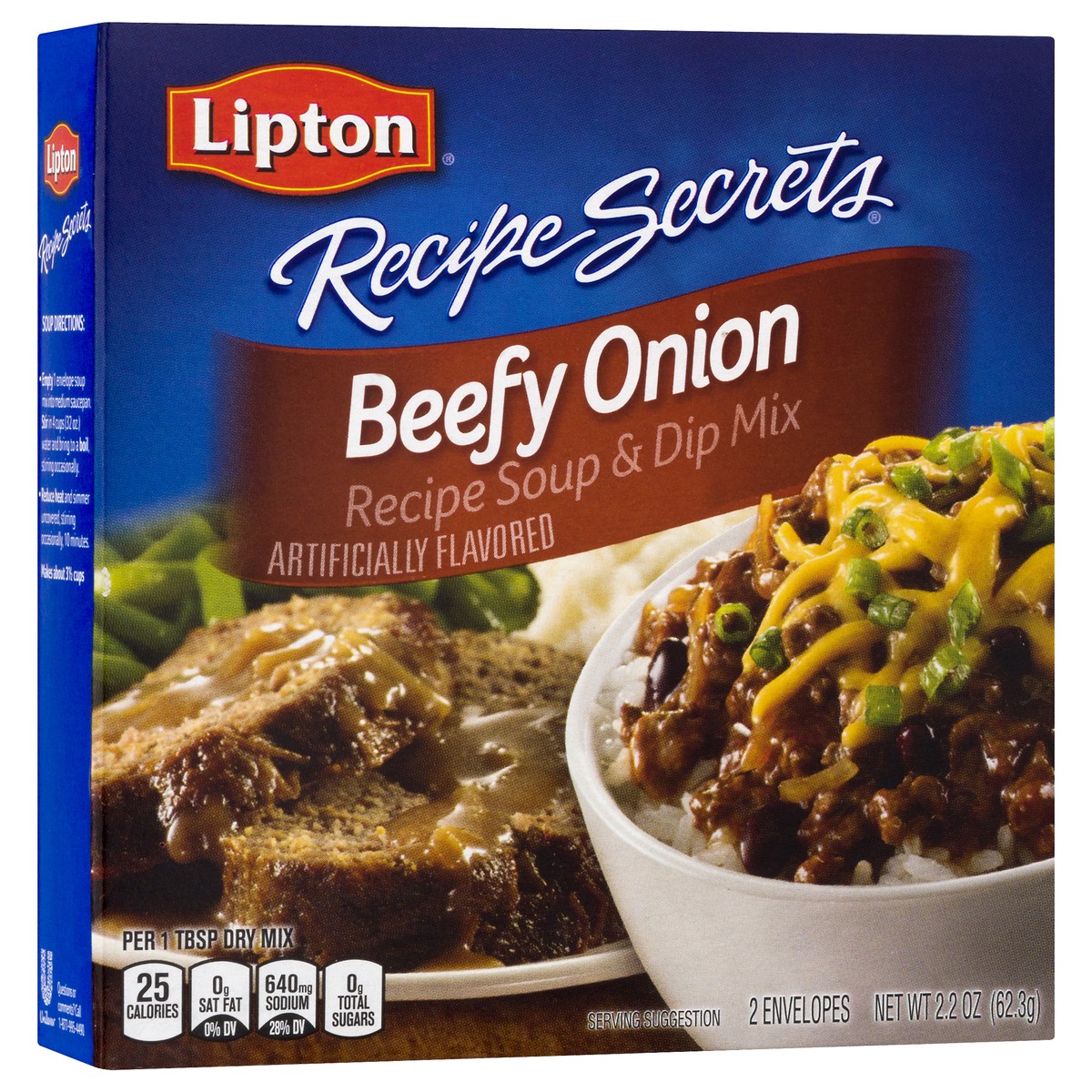 slide 10 of 12, Lipton Beefy Onion Recipe Soup & Dip Mix 2.0 ea, 2 ct