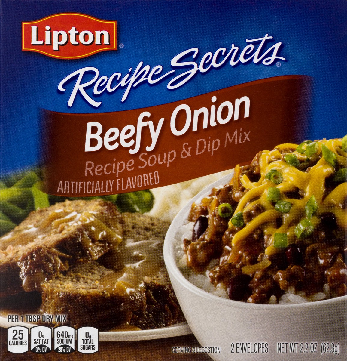 slide 2 of 12, Lipton Beefy Onion Recipe Soup & Dip Mix 2.0 ea, 2 ct