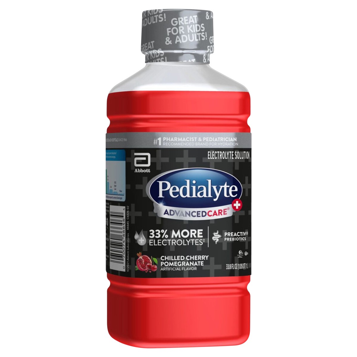 slide 2 of 4, Pedialyte AdvancedCare Plus Electrolyte Solution - Chilled Cherry Pomegranate - 33.8 fl oz, 33.8 fl oz