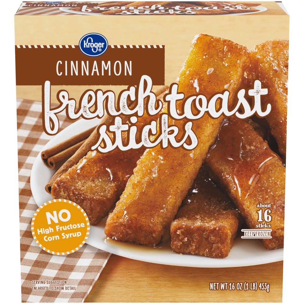 slide 1 of 4, Kroger Cinnamon French Toast Sticks, 16 oz