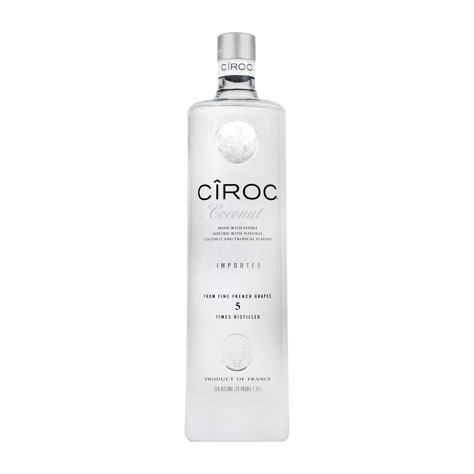 slide 1 of 3, CIROC Coconut (Made with Vodka Infused with Natural Flavors), 1.75 L, 1.75 liter