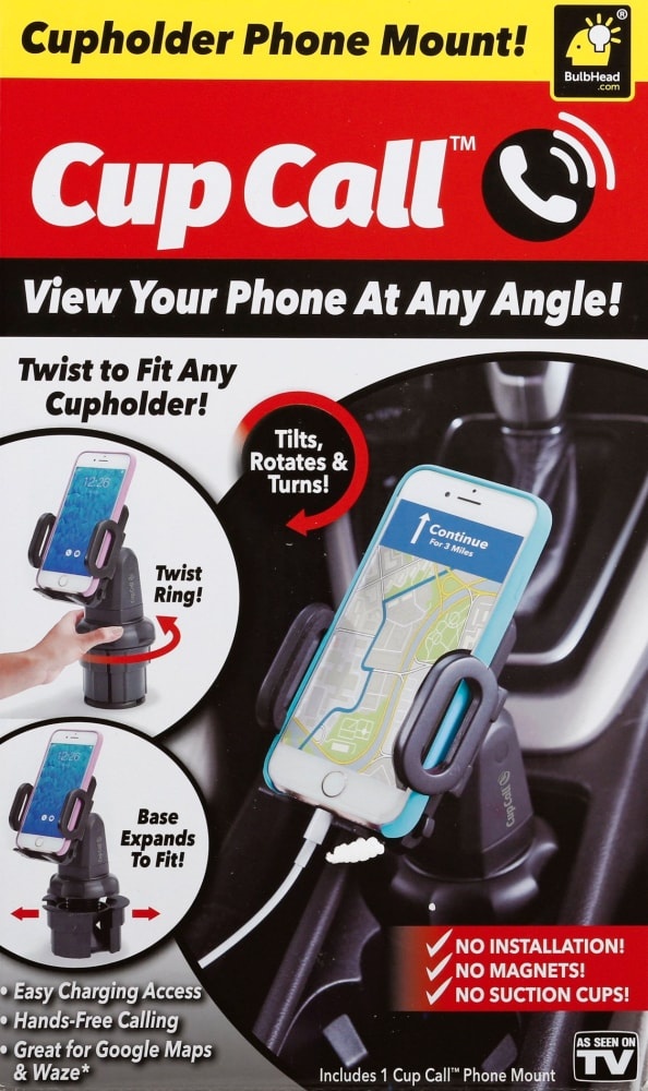 slide 1 of 5, As Seen on TV Cup Call Cup Holder Phone Mount, 1 ct