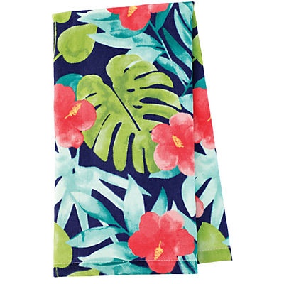 slide 1 of 1, Haven & Key Palm Leaves Summer Fabric Kitchen Towel, 1 ct