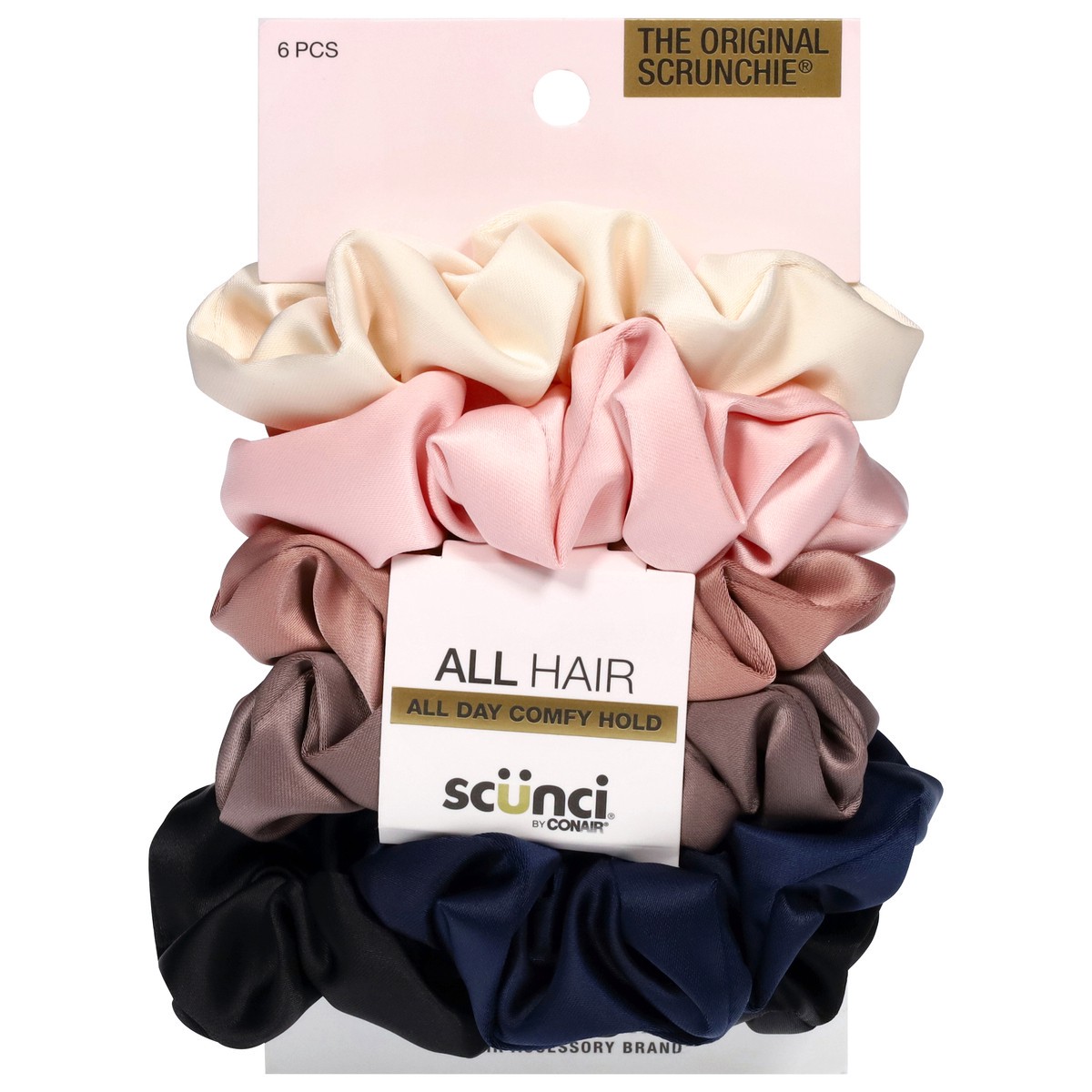 slide 1 of 8, scünci The Original Scrunchie 6 Each, 6 ct