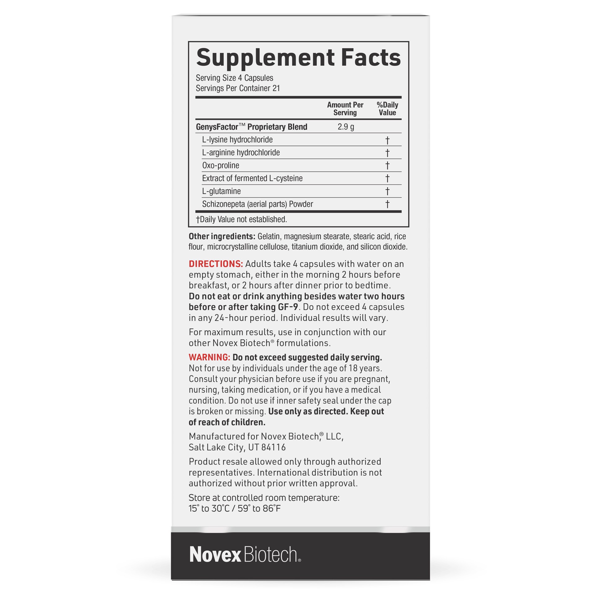 slide 4 of 5, Novex Biotech GF-9 HGH Booster 84 Tablets, 84 ct